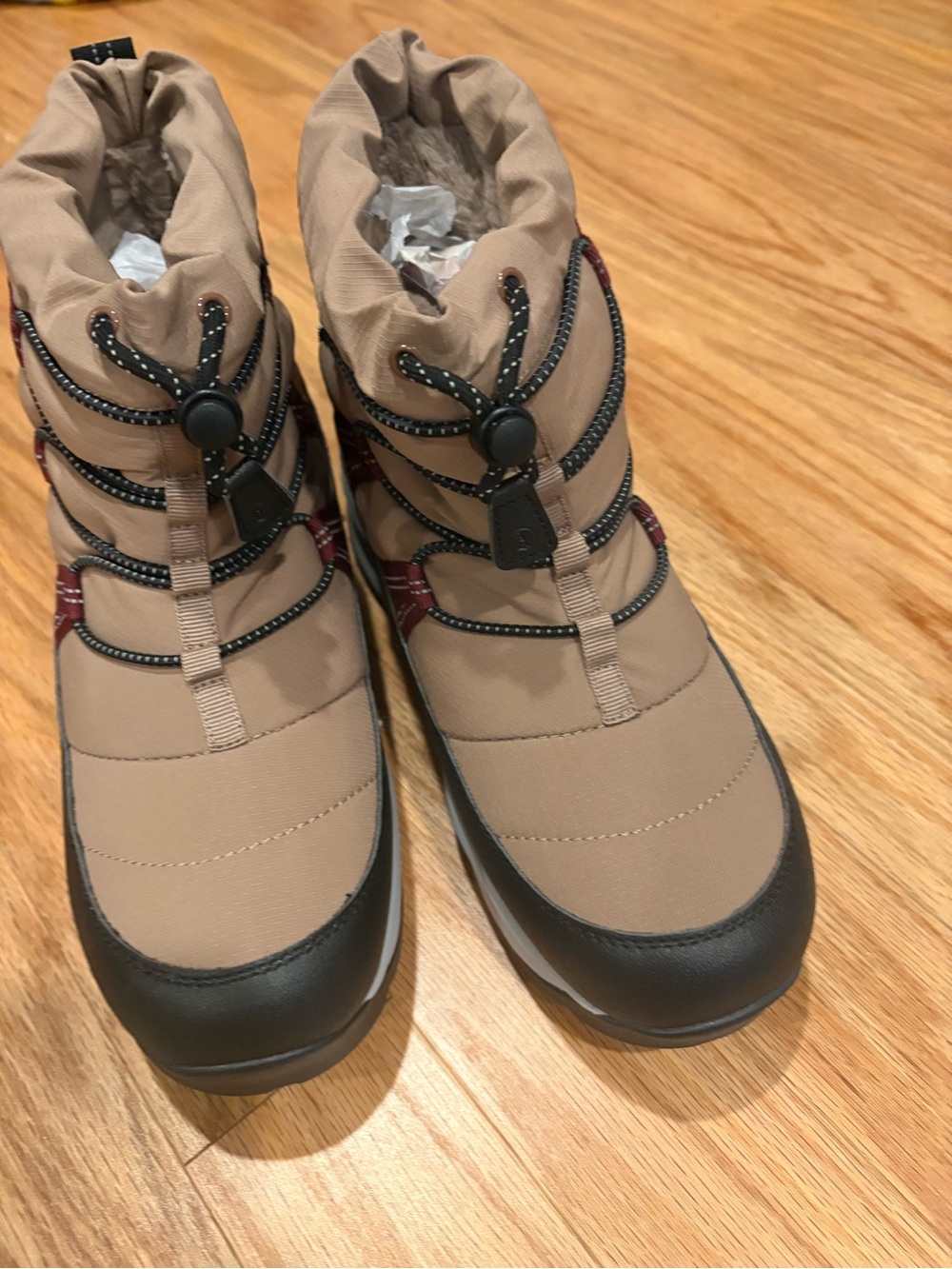 Lands' End Clay multi Insulated Lace-Top Winter Boots